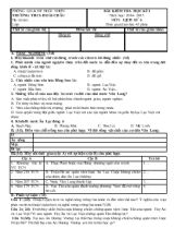Bài kiểm tra học kì I năm học 2014- 2015 môn Lịch sử 6 thời gian làm bài 45 phút